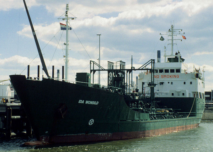 Photograph of the vessel  Ida Wonsild pictured in Botlek, Rotterdam on 20th April 1997