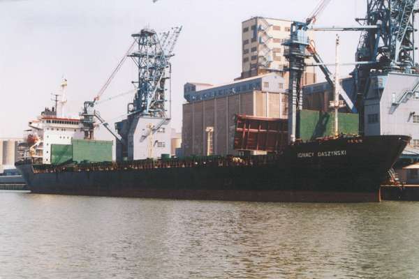 Photograph of the vessel  Ignacy Daszynski pictured in Liverpool Docks on 21st July 2000