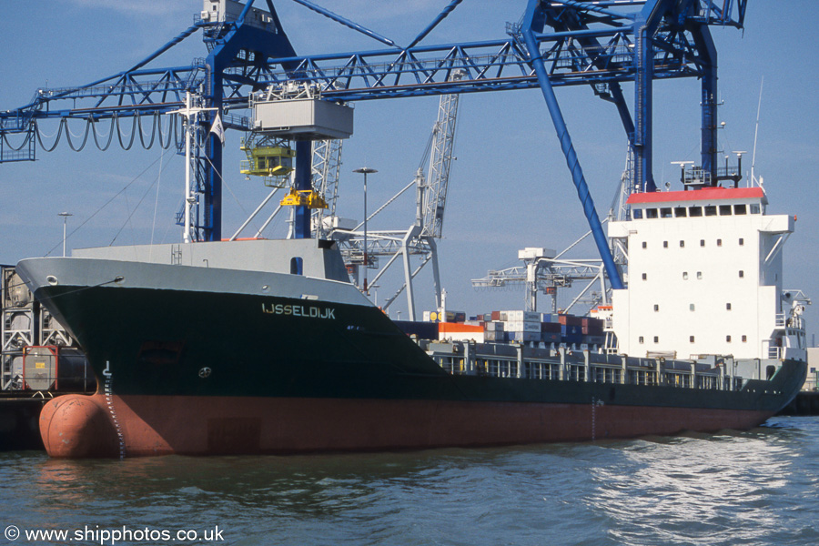 Photograph of the vessel  Ijsseldijk pictured in Prinses Beatrixhaven, Rotterdam on 17th June 2002