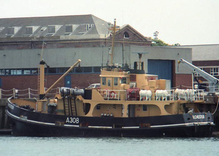 Photograph of the vessel RMAS Ilchester pictured at Portsmouth on 25th June 1988