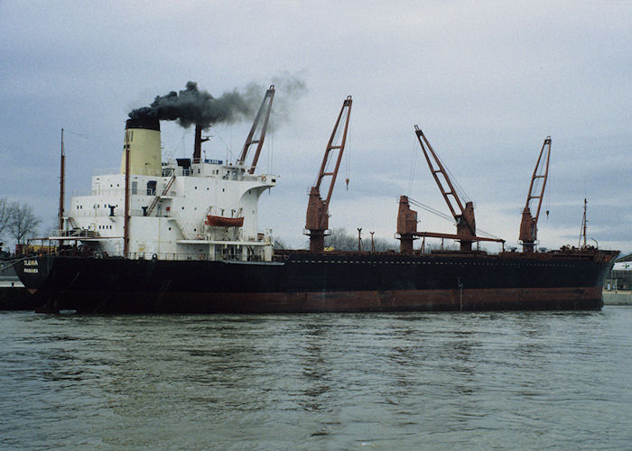 Photograph of the vessel  Ilena pictured in Rouen on 5th March 1994
