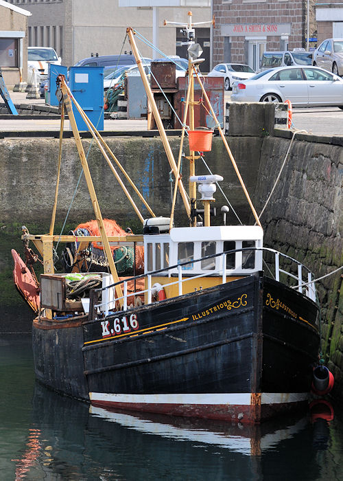 Photograph of the vessel fv Illustrious pictured at Peterhead on 6th May 2013