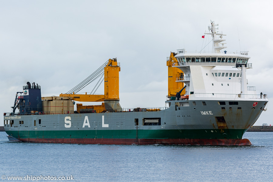 Photograph of the vessel  Imke pictured passing North Shields on 4th September 2019