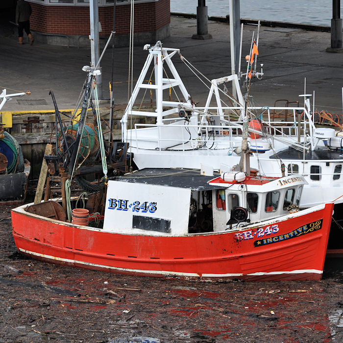Photograph of the vessel fv Incentive pictured at the Fish Quay, North Shields on 26th May 2013