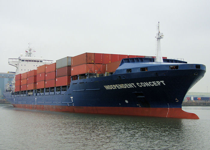 Photograph of the vessel  Independent Concept pictured departing Liverpool Docks on 27th June 2009