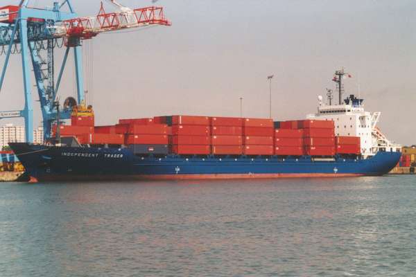 Photograph of the vessel  Independent Trader pictured in Liverpool on 21st July 2000