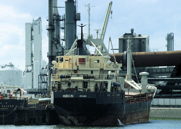 Photograph of the vessel  Indian pictured in Rotterdam on 20th April 1997