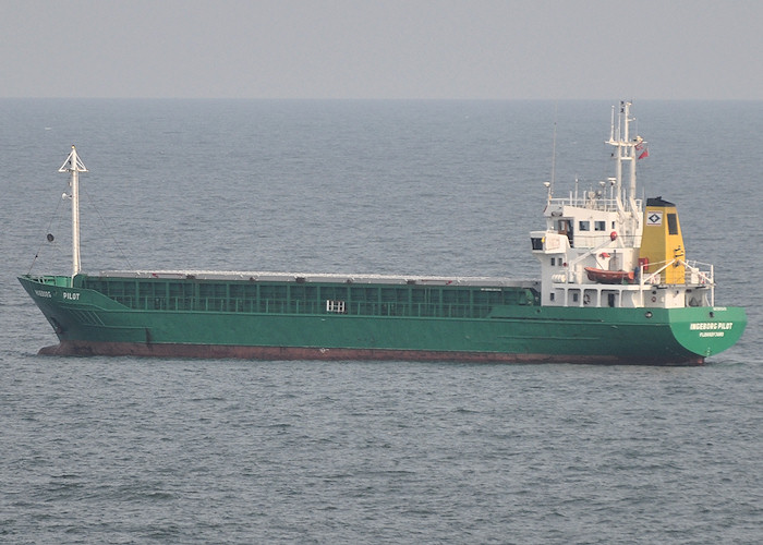 Photograph of the vessel  Ingeborg Pilot pictured at anchor off Tynemouth on 23rd March 2012