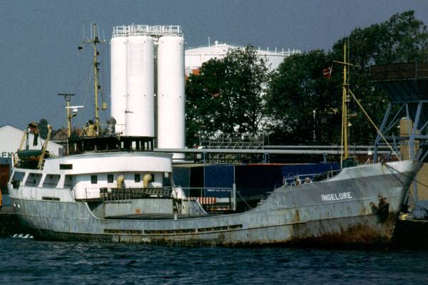 Photograph of the vessel  Ingelore pictured in Fredericia on 29th May 1998