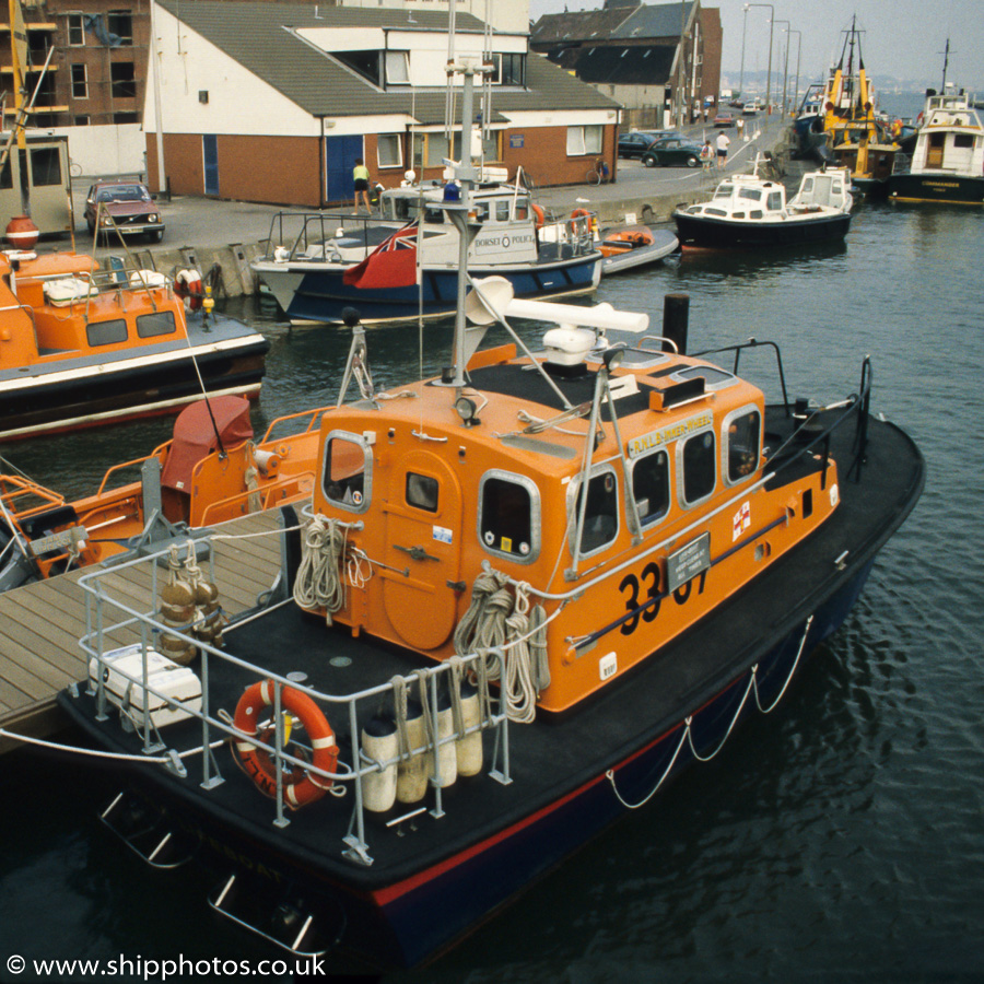 Photograph of the vessel RNLB Inner Wheel pictured at Poole on 24th July 1989