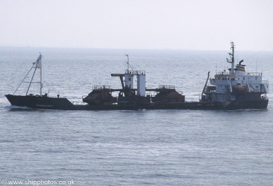 Photograph of the vessel  Interballast I pictured on the Westerschelde passing Vlissingen on 18th June 2002