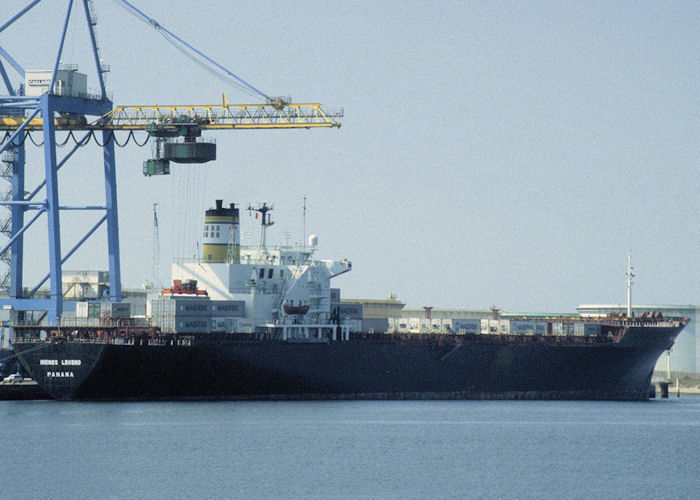 Photograph of the vessel  Irenes Legend pictured at Le Havre on 16th August 1997