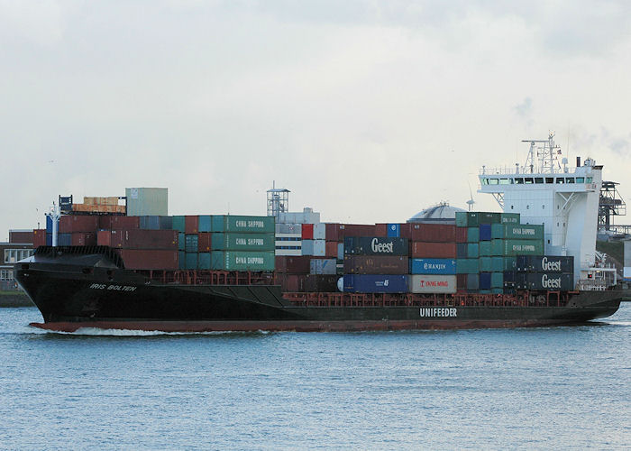 Photograph of the vessel  Iris Bolten pictured passing Vlaardingen on 19th June 2010