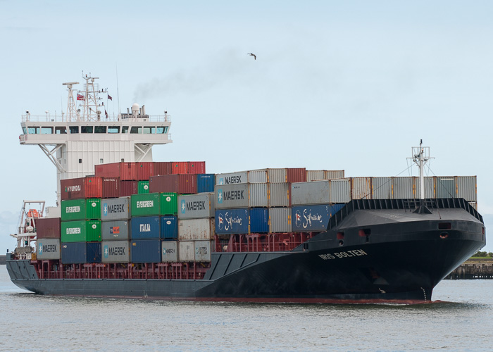 Photograph of the vessel  Iris Bolten pictured passing North Shields on 23rd August 2014