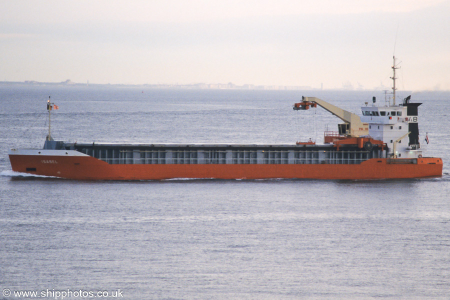 Photograph of the vessel  Isabel pictured on the Westerschelde passing Vlissingen on 19th June 2002