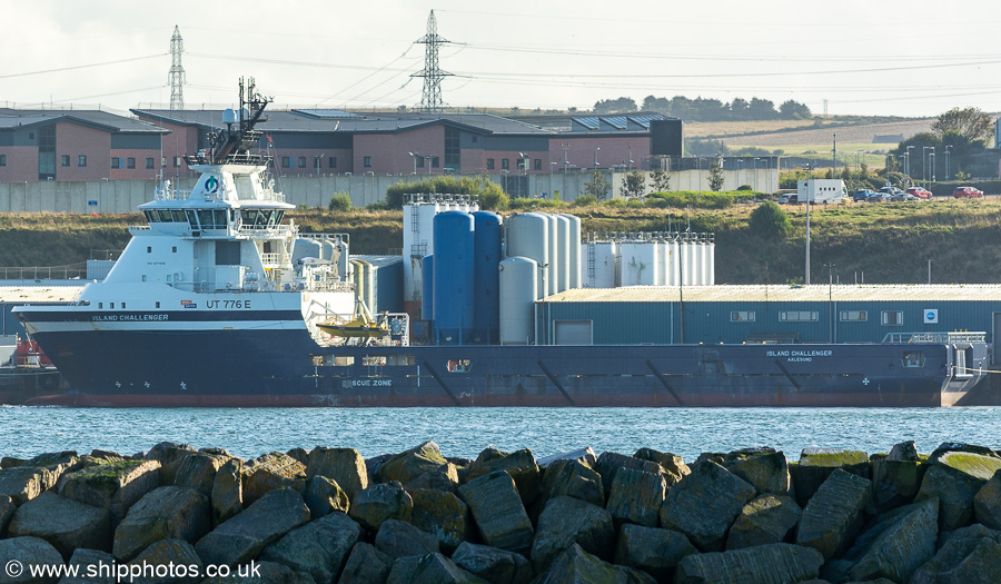 Photograph of the vessel  Island Challenger pictured at Peterhead on 12th September 2024
