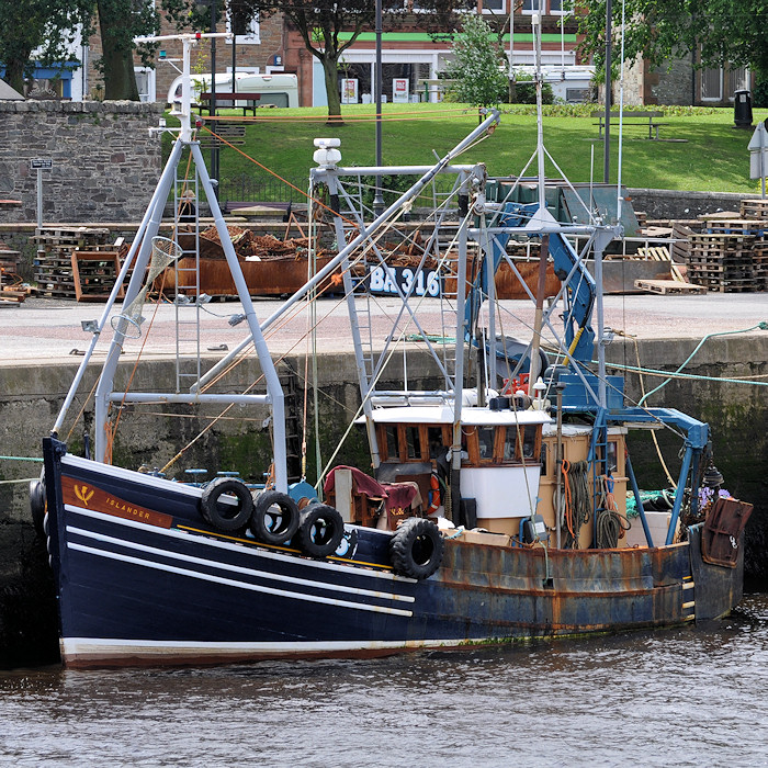 Photograph of the vessel fv Islander pictured at Kirkcudbright on 7th July 2012