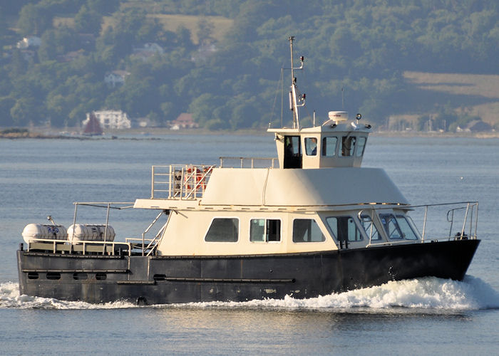 Photograph of the vessel  Island Princess pictured passing Greenock on 19th July 2013