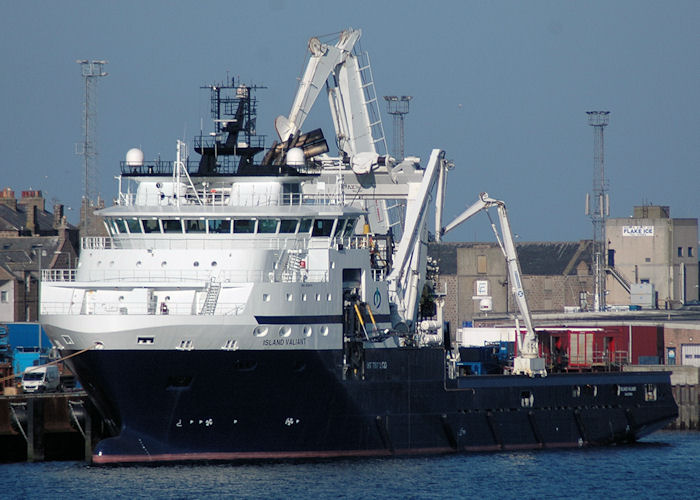 Photograph of the vessel  Island Valiant pictured at Peterhead on 28th April 2011