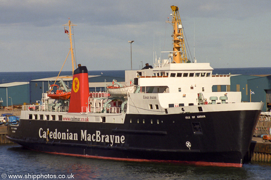 Isle of Arran pictured at Aberdeen on 8th May 2003
