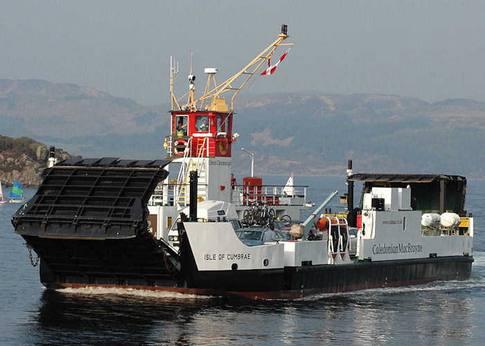 Photograph of the vessel  Isle of Cumbrae pictured arriving at Tarbert, Loch Fyne on 22nd April 2011