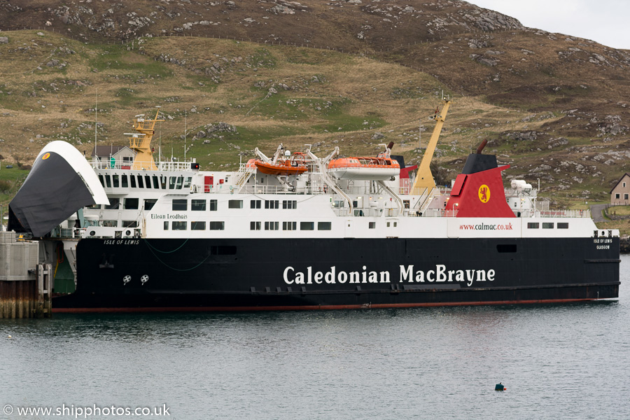 Photograph of the vessel  Isle of Lewis pictured at Castlebay on 15th May 2016