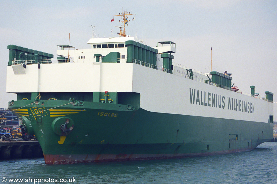 Photograph of the vessel  Isolde pictured at Southampton on 12th April 2003