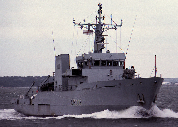 Photograph of the vessel HMS Itchen pictured on Southampton Water on 28th July 1988