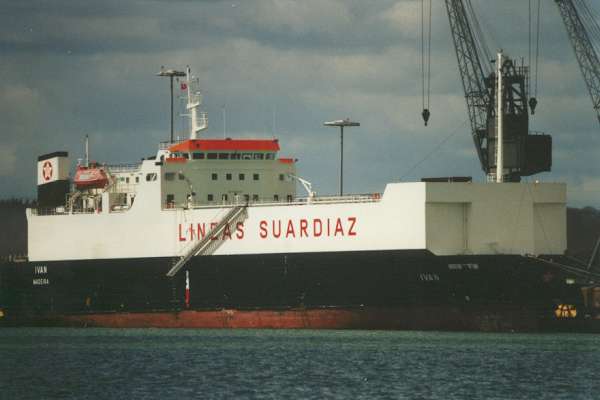 Photograph of the vessel  Ivan pictured in Marchwood Military Port on 28th April 1998