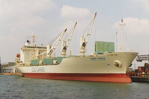 Photograph of the vessel  Ivory Eagle pictured in Southampton on 13th August 1996