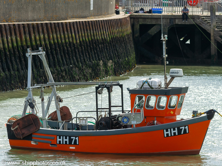 Photograph of the vessel fv Jackie Dawn pictured at Harwich on 15th August 2024