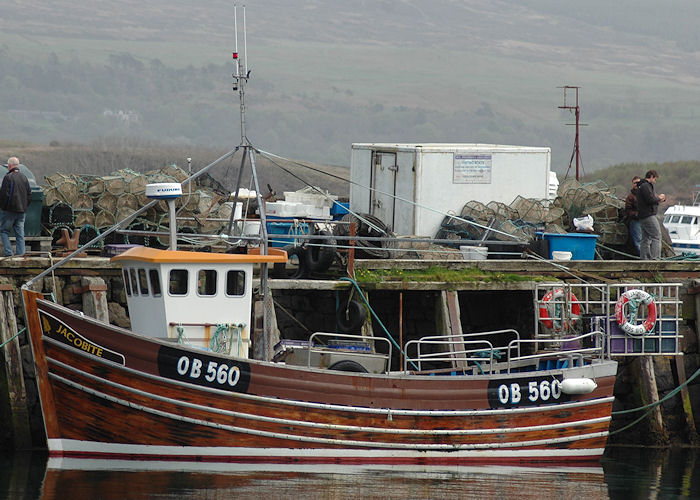 Photograph of the vessel fv Jacobite pictured at Tobermory on 24th April 2011