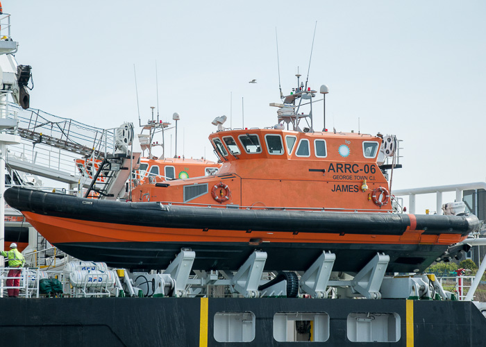 Photograph of the vessel  James pictured at Aberdeen on 3rd May 2014