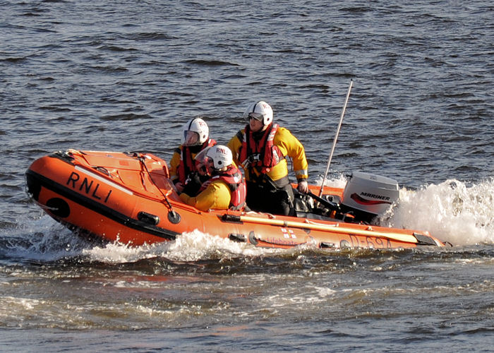 Photograph of the vessel RNLB James Bissett Simpson pictured at Aberdeen on 6th May 2013