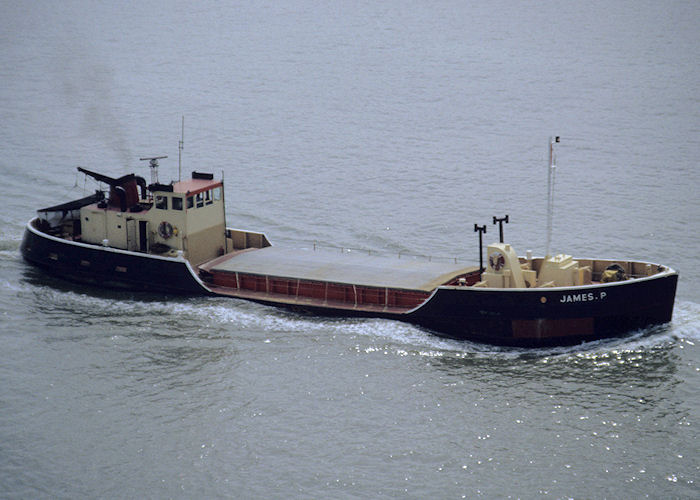 Photograph of the vessel  James P pictured passing Tilbury on 19th August 1992
