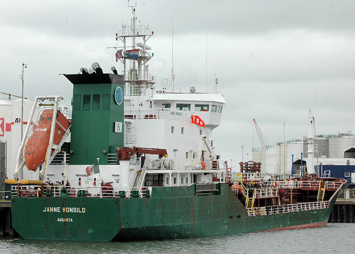 Photograph of the vessel  Janne Wonsild pictured in Botlek, Rotterdam on 20th June 2010