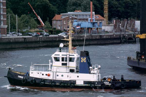 Photograph of the vessel  Janus pictured in Hamburg on 29th May 2001