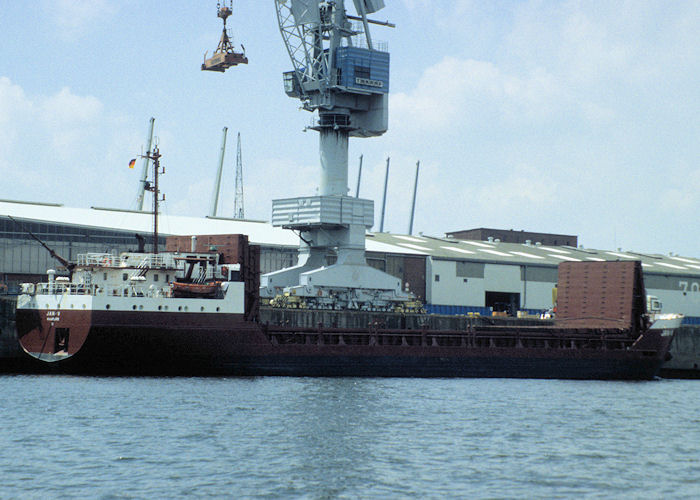 Photograph of the vessel  Jan/V pictured at Hamburg on 9th June 1997