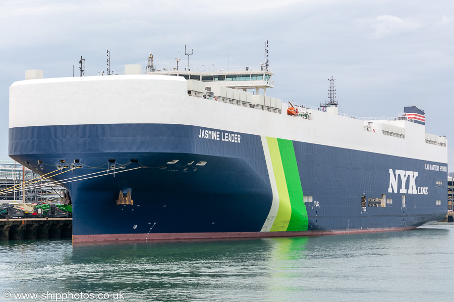 Photograph of the vessel  Jasmine Leader pictured at Southampton on 8th July 2023