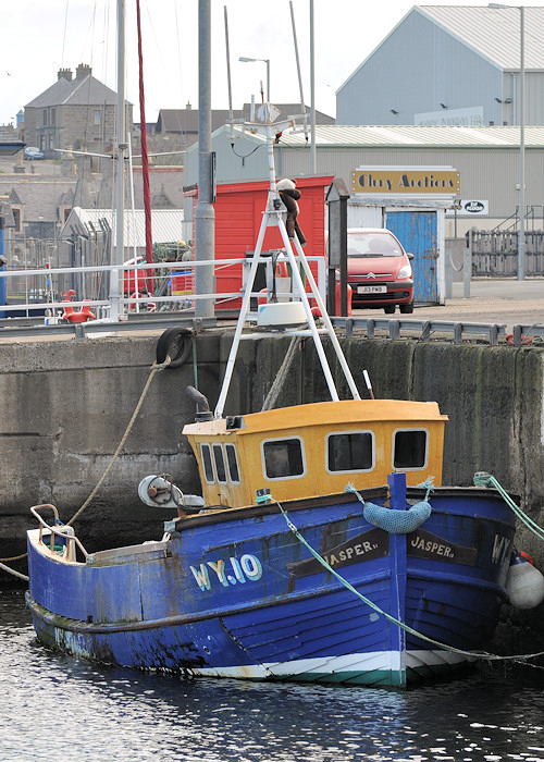 Photograph of the vessel fv Jasper II pictured at Buckie on 15th April 2012