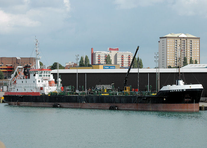 Photograph of the vessel  Jaynee W pictured at Portsmouth Ferry Port on 14th August 2010