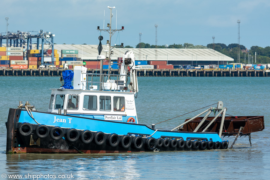 Photograph of the vessel  Jean T. pictured at Harwich on 16th August 2024