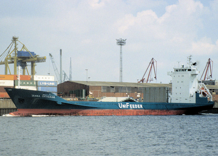 Photograph of the vessel  Jenna Catherine pictured at Hamburg on 9th June 1997