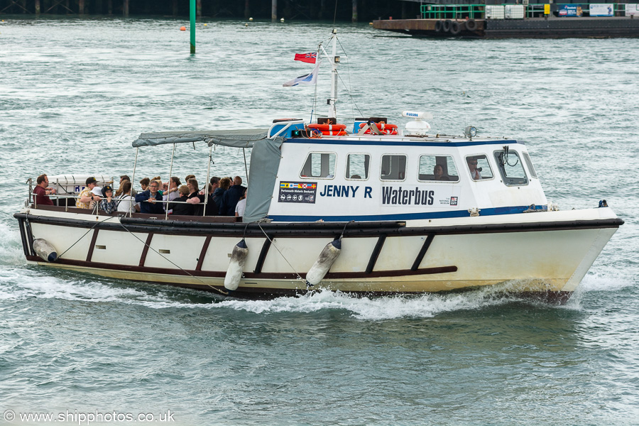 Photograph of the vessel  Jenny R pictured in Portsmouth Harbour on 8th July 2023