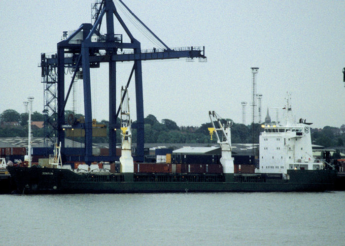 Photograph of the vessel  Jenolin pictured at Felixstowe on 26th May 1998