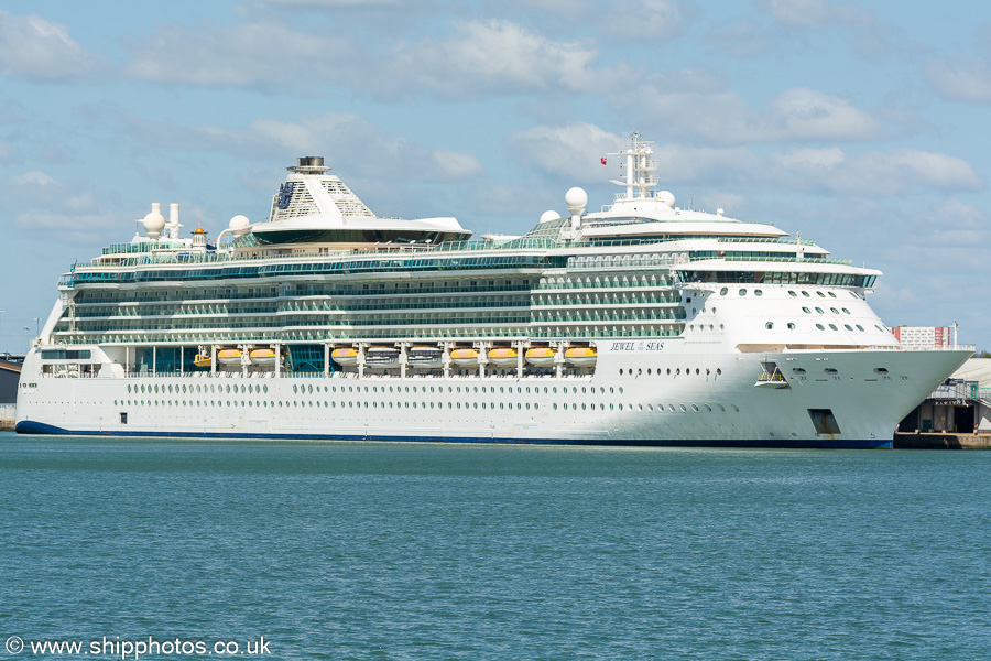 Photograph of the vessel  Jewel of the Seas pictured at Southampton on 20th April 2024