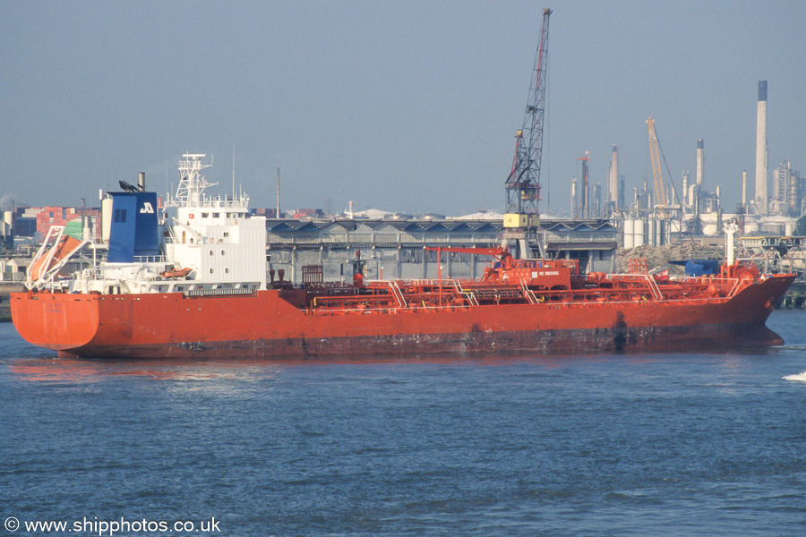 Photograph of the vessel  Jo Eik pictured on the Nieuwe Maas at Vlaardingen on 17th June 2002