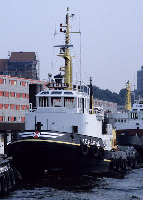 Photograph of the vessel  Johanna pictured in Hamburg on 23rd August 1995