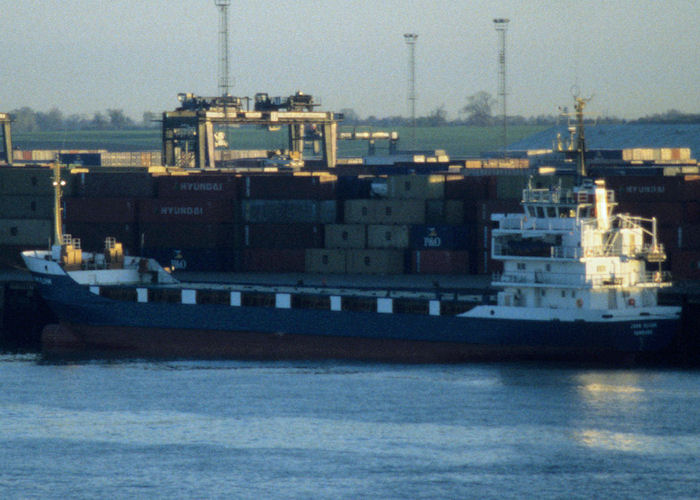 Photograph of the vessel  John Bluhm pictured in Felixstowe on 21st April 1997