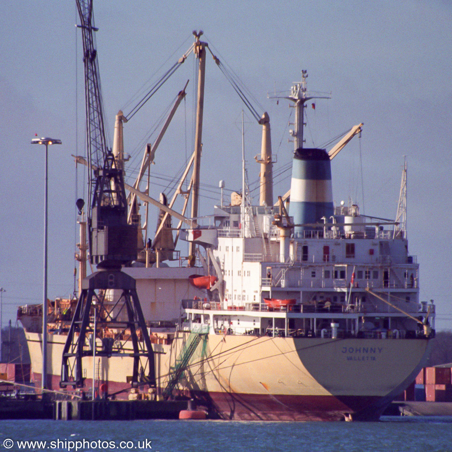 Photograph of the vessel  Johnny pictured at Marchwood Military Port on 2nd February 2003